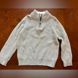Cream Children’s Place sweater with Sherpa neck size 3T